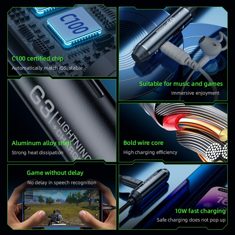 Audio Adapter Manufacturer - Piva 40cm 2-in-1