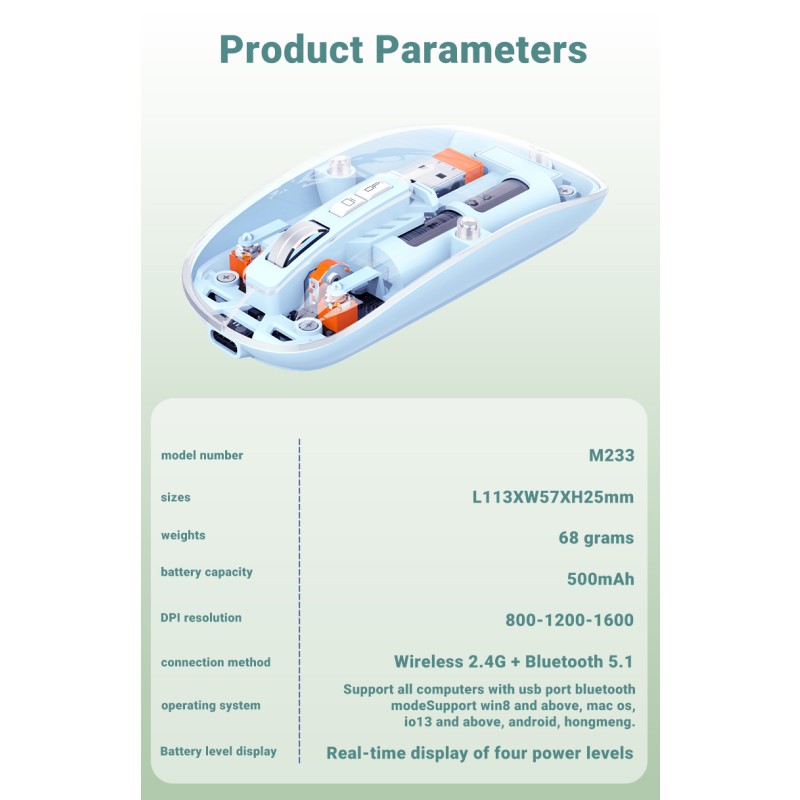 Mouse Manufacturer - OEM Three-Mode Magnetic Mouse