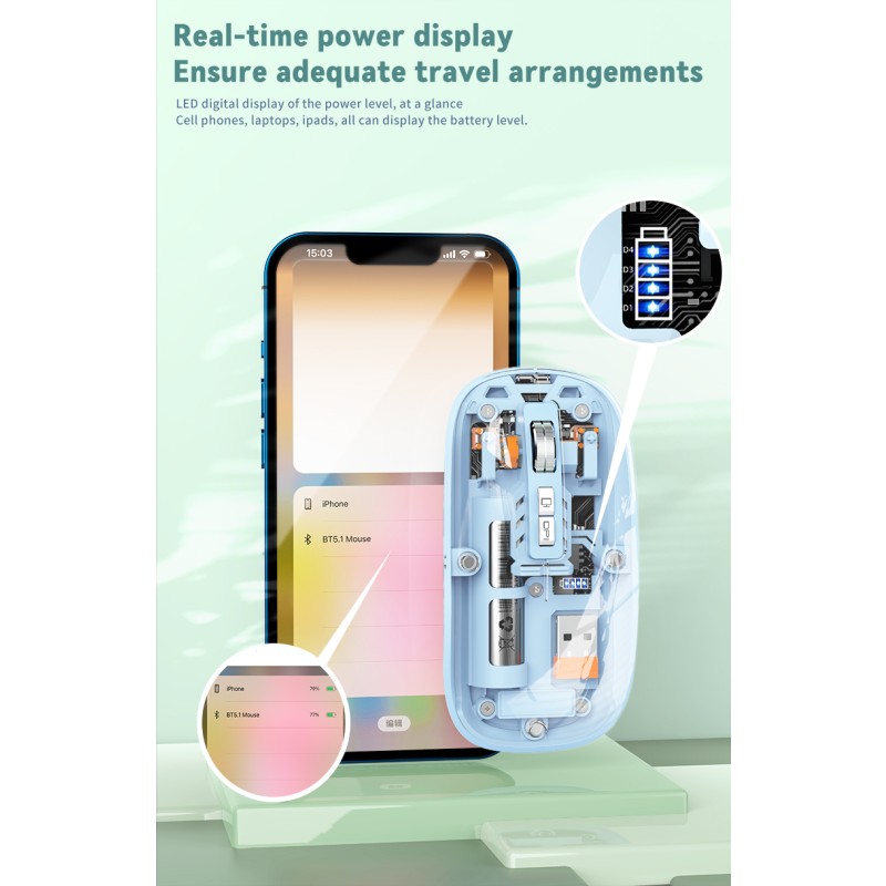 Mouse Manufacturer - OEM Three-Mode Magnetic Mouse