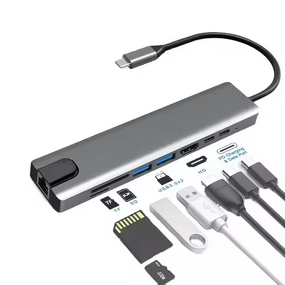 USB Hub Manufacturer - OEM 8-in-1 USB-C Hub