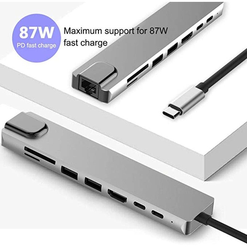 USB Hub Factory - Custom 8in1 USB C Hub