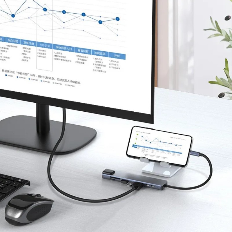 USB Hub Factory - Custom 8 in 1 USB C Hub