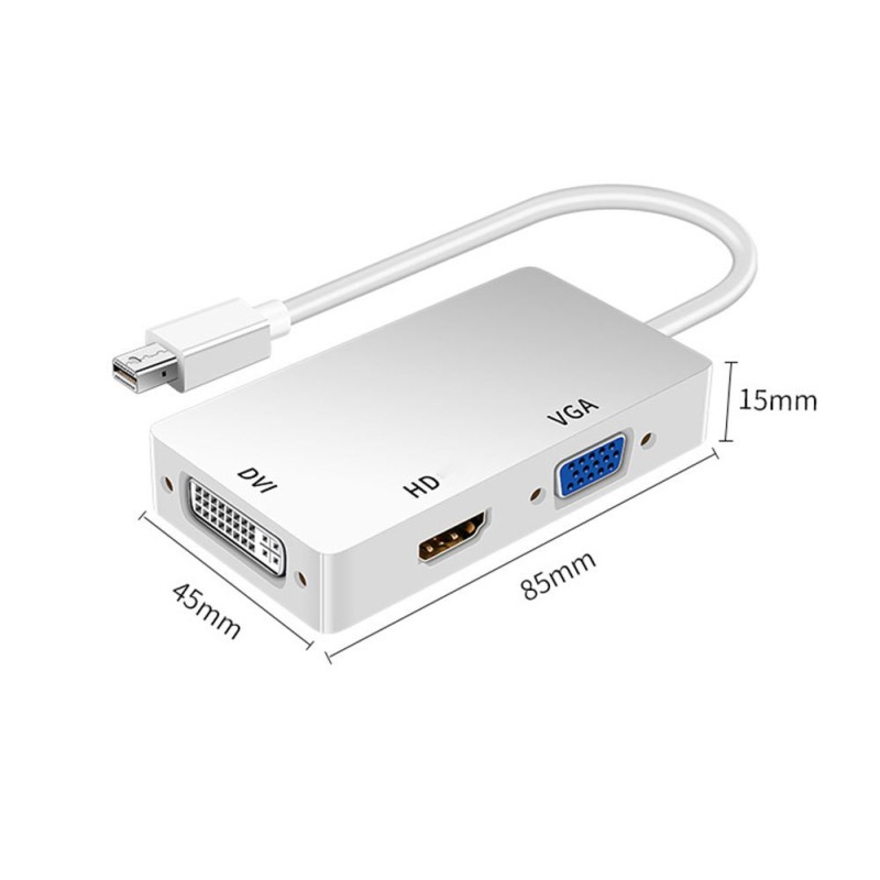 Adapter Cable Factory - Custom 3-in-1 Display Port Adapter
