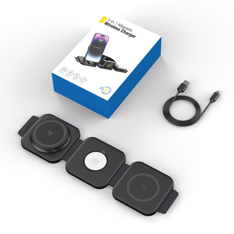 Magnetic Charger Supplier - Custom Logo Mini 3-in-1