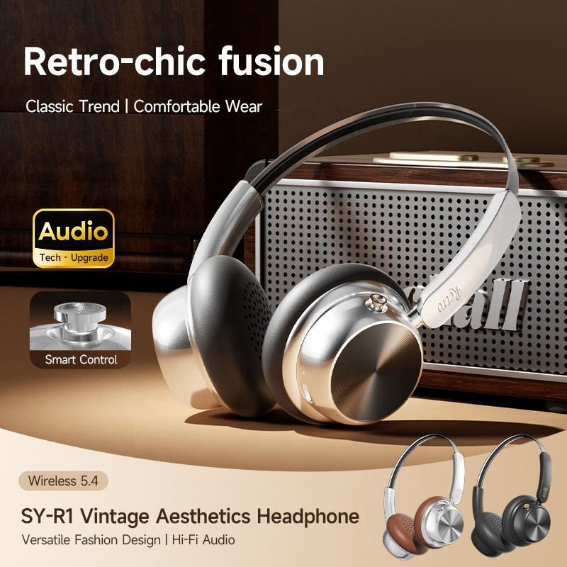 Over-Ear Headphones Manufacturer - SY-R1 Retro Metal