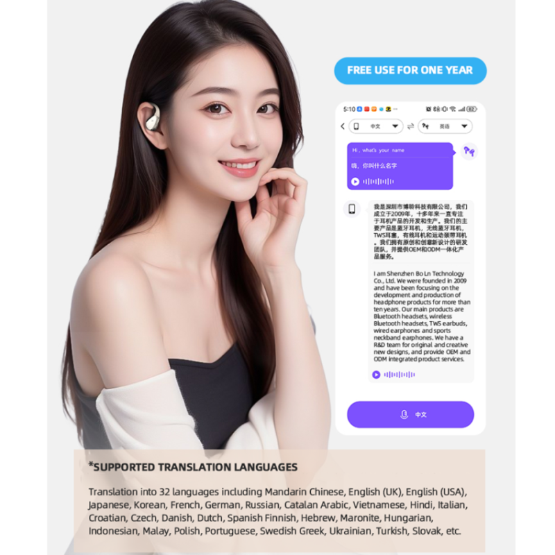 AI Translator Earbuds Supplier - 2025 Pro Real-time
