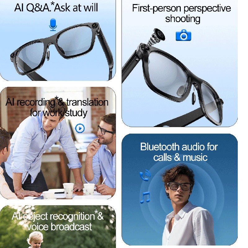 Smart Glasses Factory - New Design Q8 800W