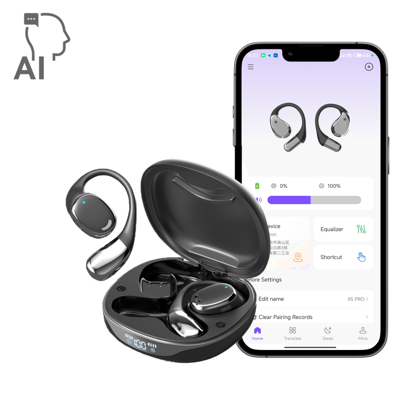 Sports Earbuds Supplier - M70 OWS Ear-Hook AI
