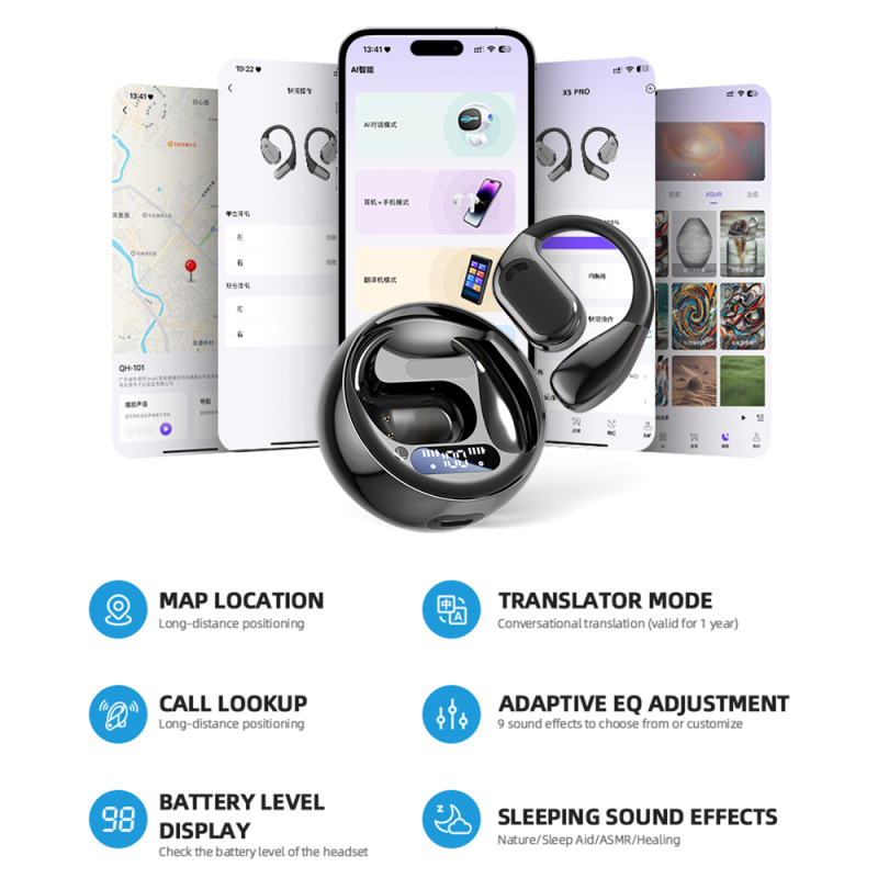 AI Translator Earbuds Manufacturer - Smart Real-time M76