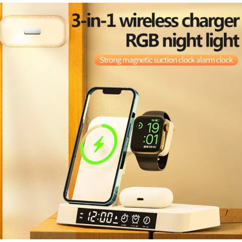 Wireless Charger Factory - Custom 15W Alarm Clock Charger