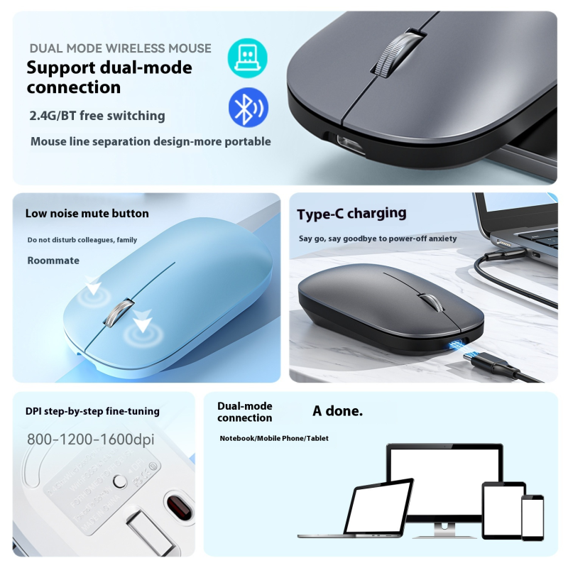 Wireless Mouse Manufacturer - Wholesale Silent 2.4G Mouse