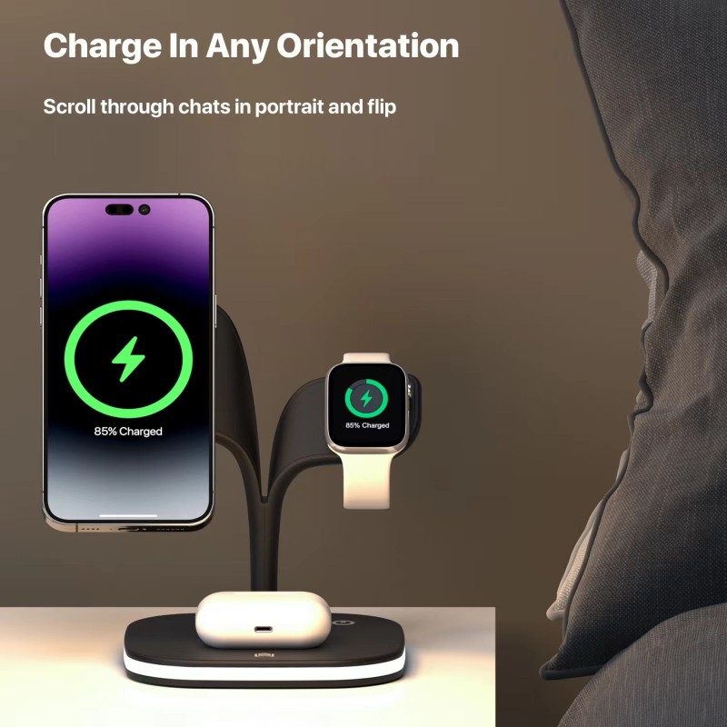Wireless Charger Factory - Custom Magnetic 3-in-1 Stand