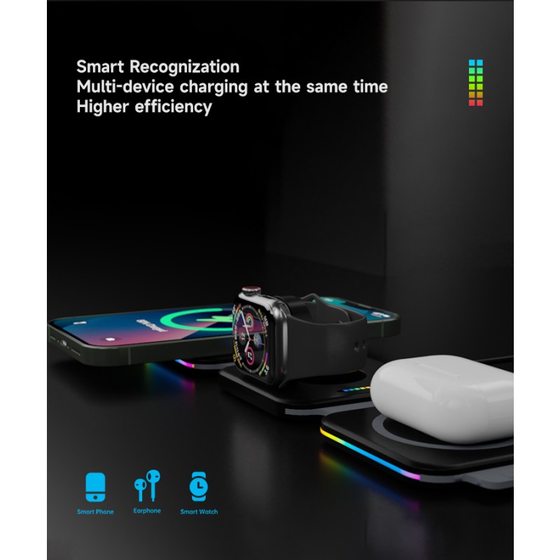 Wireless Charger Manufacturer - OEM Portable 3-in-1 Magnetic