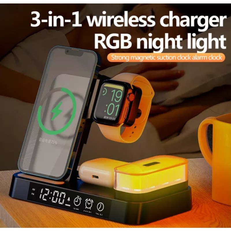 Wireless Charger Factory - Custom 15W Alarm Clock Charger