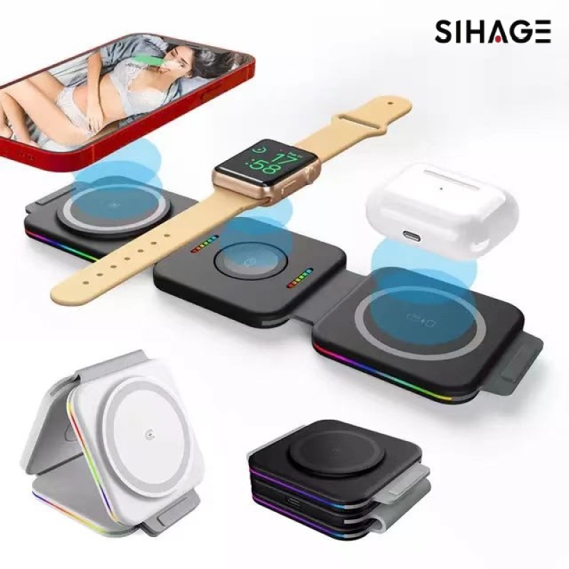 Wireless Charger Manufacturer - OEM Portable 3-in-1 Magnetic
