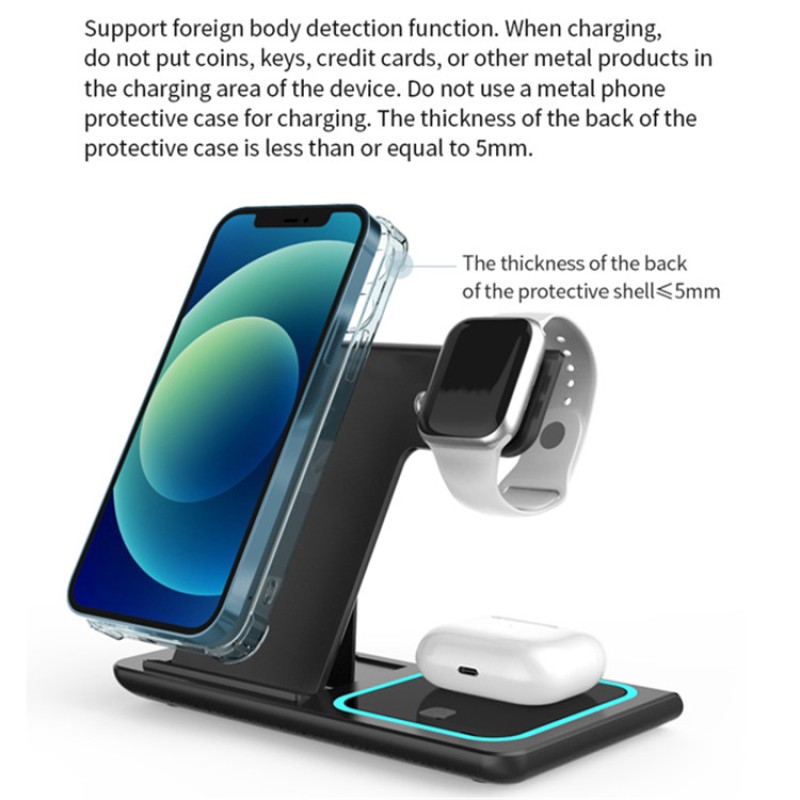 Wireless Charger Manufacturer - OEM 15W Desk Bedside Lamp