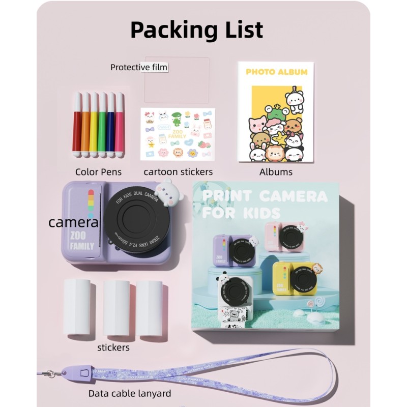 Camera Manufacturer - OEM Kids Thermal Print Camera