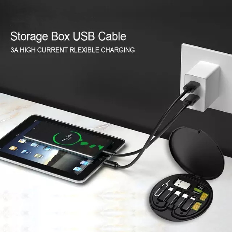 Travel Kit Factory - Custom 6-in-1 USB C Cable Storage Box