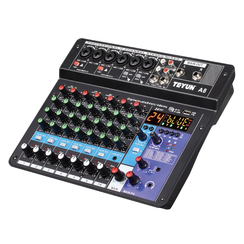 DJ Mixer Supplier - Professional 8 Channel