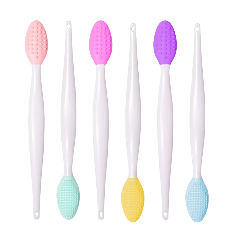 Beauty Planet Mini Silicone Facial Cleansing Brush Handle Applicator for Face Wash Pore Cleaner Exfoliator Silicone Mask Brush