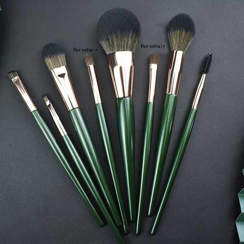 High Quality 8/12-Piece Makeup Brush Set for Beginners Soft Wooden Handle Beauty Tools Factory New Complete Set