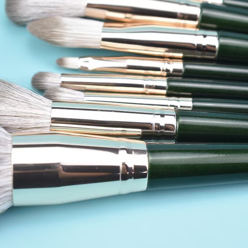 High Quality Premium Portable Makeup Brushes Kit Custom Logo Small Quantity Travel Makeup Brush Sets with Mascara Low MOQ