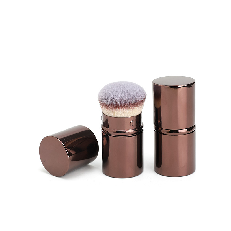 Factory Direct Portable Professional Makeup Luxury Vegan Foundation Short Handle Synthetic Hourglass Series Cosmetics Brushes