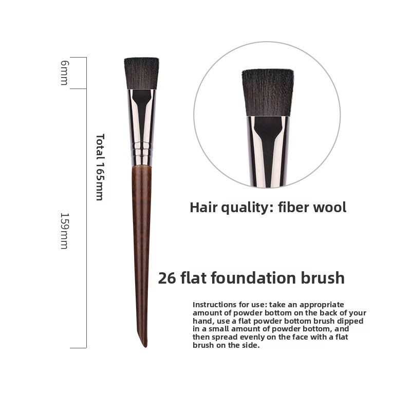 Factory Direct Wholesale Flat Head Foundation & Concealer Makeup Brushes Synthetic Hair Beauty Brushes for Face Use