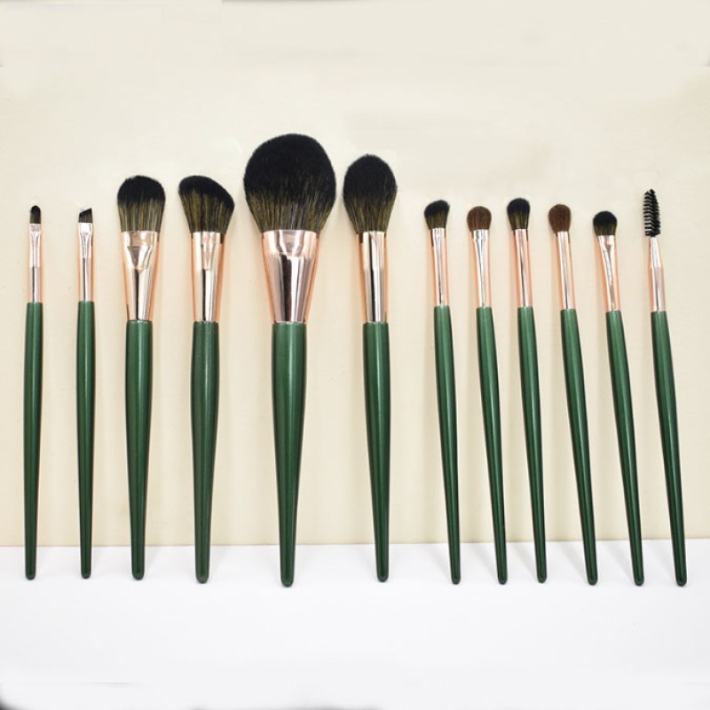 High Quality 8/12-Piece Makeup Brush Set for Beginners Soft Wooden Handle Beauty Tools Factory New Complete Set