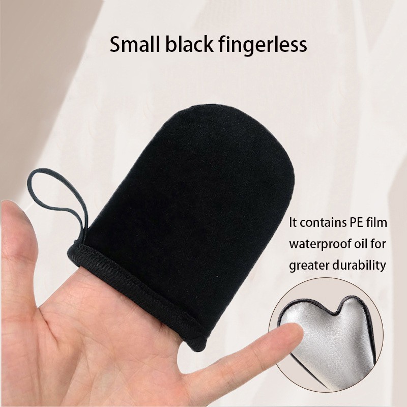 Wholesale Private Label Dual Sided Tanning Mitts Velvet Self Tanner Glove Bake Elastic Wrist Applicator Tanning Mitts