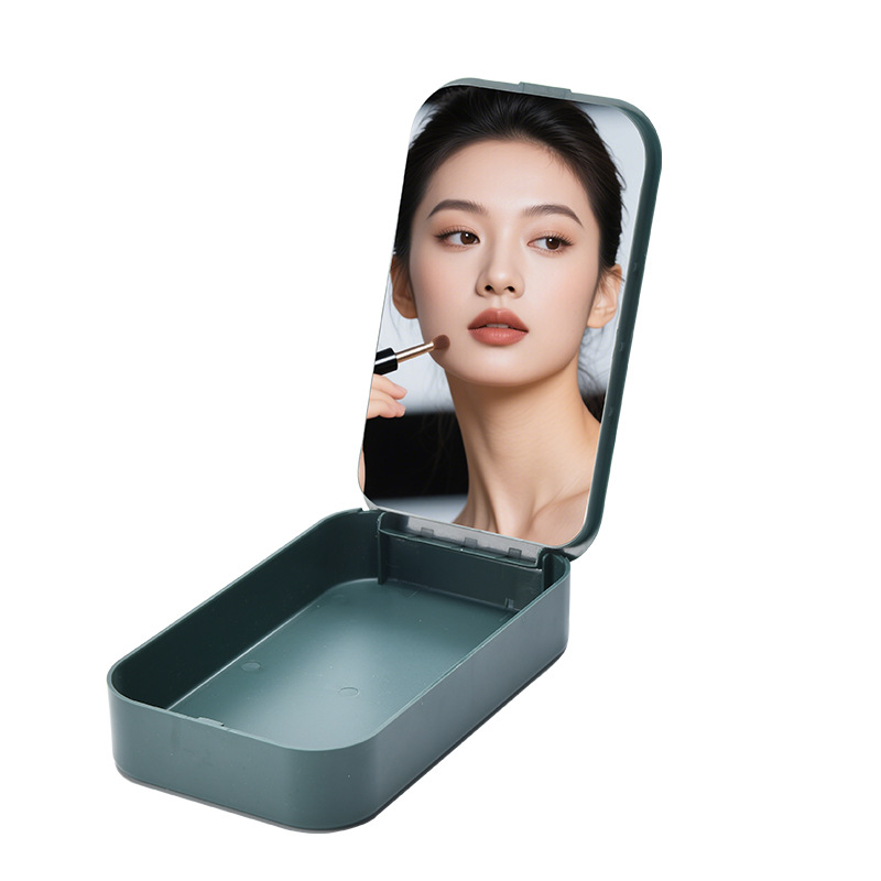 New Design Fashion Portable Travel Makeup Case with Mirror Smart Home Mirror Makeup Storage Box Cosmetic Mirror