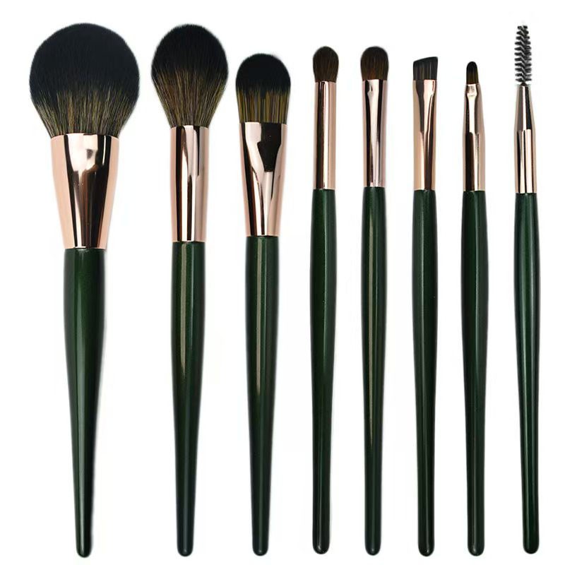 High Quality 8/12-Piece Makeup Brush Set for Beginners Soft Wooden Handle Beauty Tools Factory New Complete Set