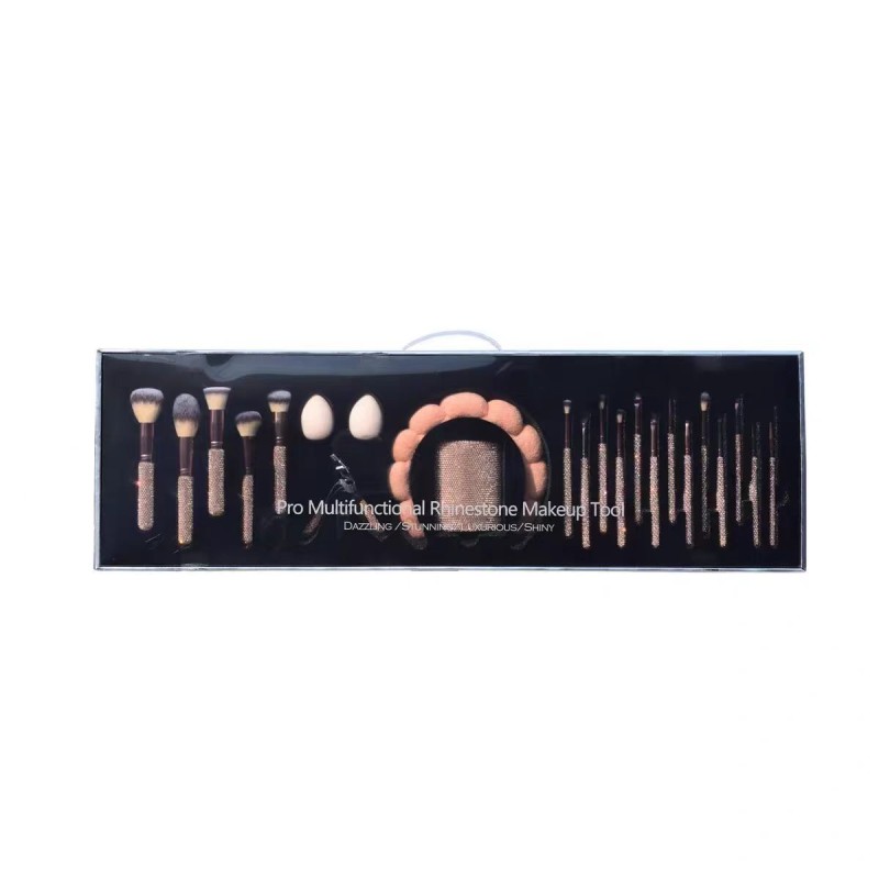 Halloween Makeup Brushes 23pcs Artificial Diamond Face Beauty Christmas Gifts Present Box Premium Eyeshadow Makeup Brush Sets