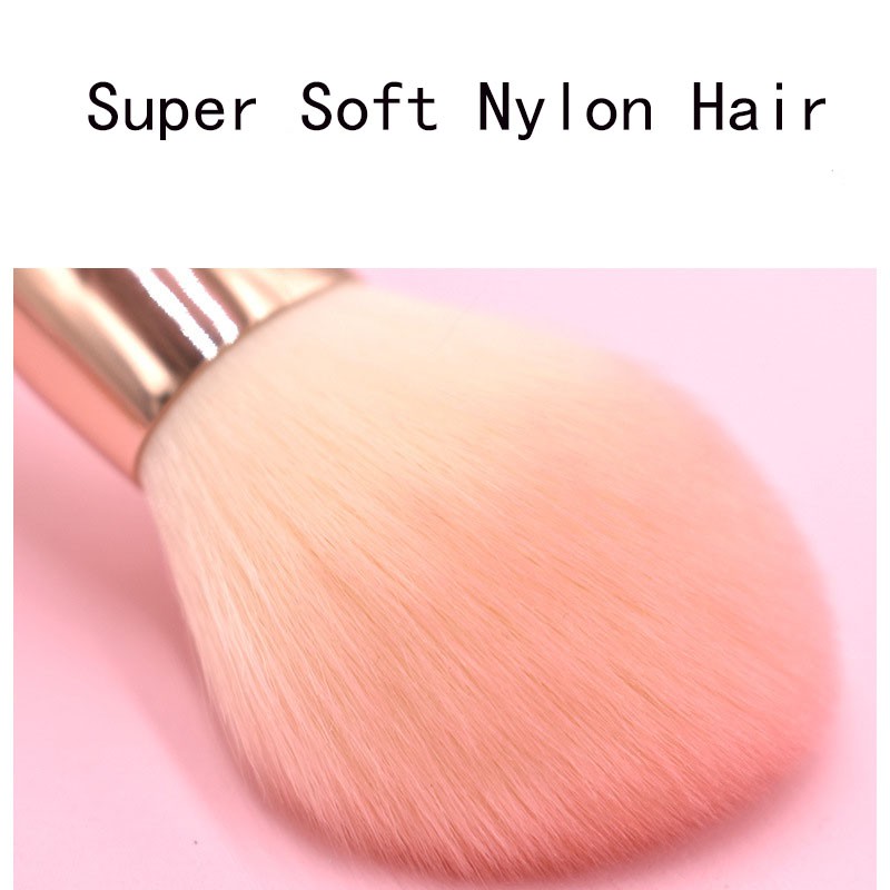 Professional Nylon Makeup Brush Set with Soft Foundation Brushes Mascara 10Pcs Including Cosmetic Bag Low MOQ Private Label