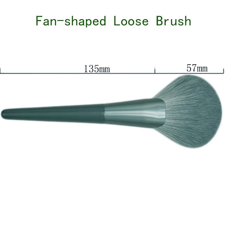 Custom Portable Soft Single Loose Powder Foundation Makeup Brush Set All Kinds Brushes Including Blush Brush Concealer Tool Wood
