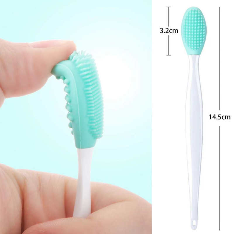 Beauty Planet Mini Silicone Facial Cleansing Brush Handle Applicator for Face Wash Pore Cleaner Exfoliator Silicone Mask Brush