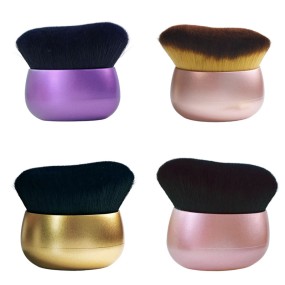 Custom Logo Portable Kabuki Self Tanner Foundation Brushes New Style Single Body Makeup with Concealer for Face and Body