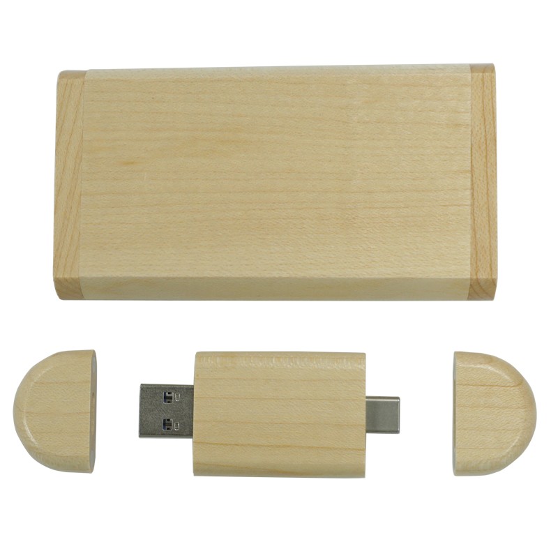 USB Flash Drive Factory - Custom Wooden Type C USB Drive