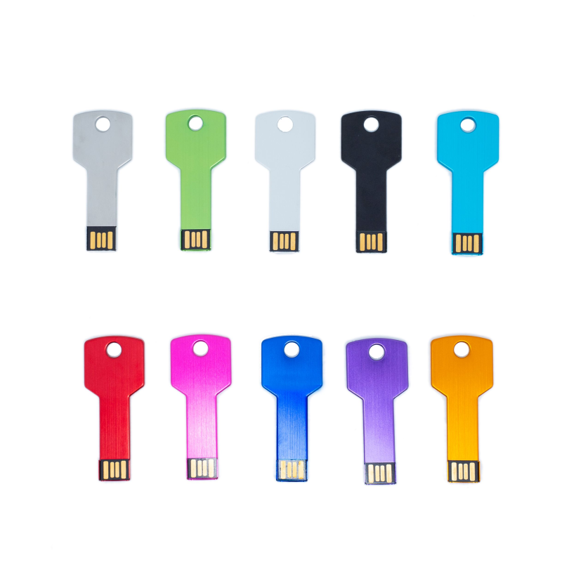 USB Flash Drive Manufacturer - OEM Metal Key Shape Pendrive