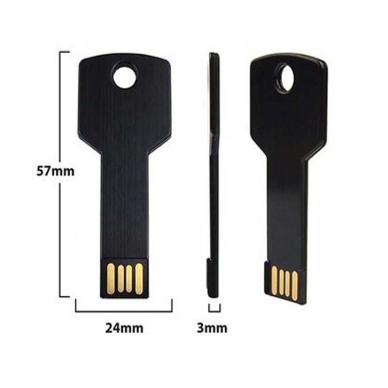USB Flash Drive Manufacturer - OEM Metal Key Shape Pendrive