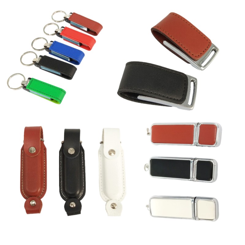 USB Flash Drive Factory - Custom Logo Leather Pendrive