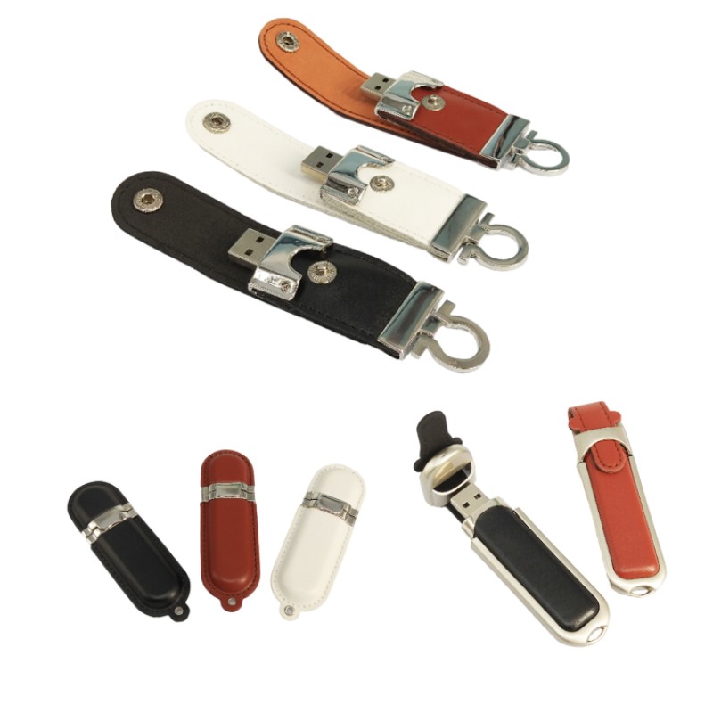 USB Flash Drive Factory - Custom Logo Leather Pendrive