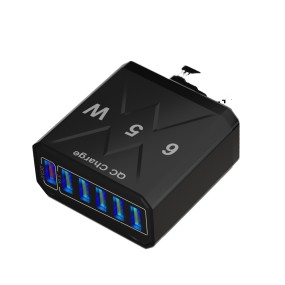 Fast Charger Manufacturer - 65W 6-Port QC3.0
