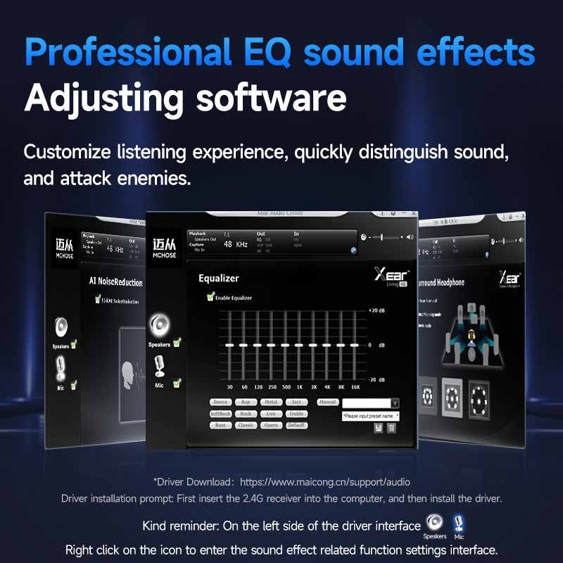 Gaming Headset Supplier - 2.4G Dual-mode Virtual