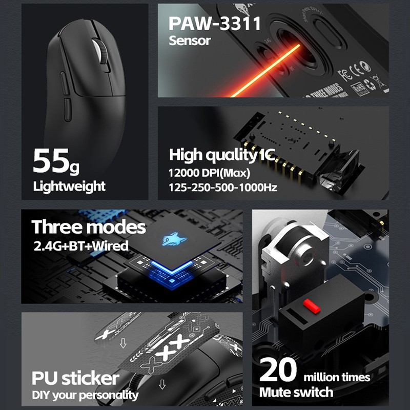 Gaming Mouse Manufacturer - 2.4G Three-mode Optical