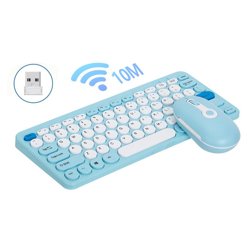 Keyboard Mouse Set Supplier - Macaron Wireless Round