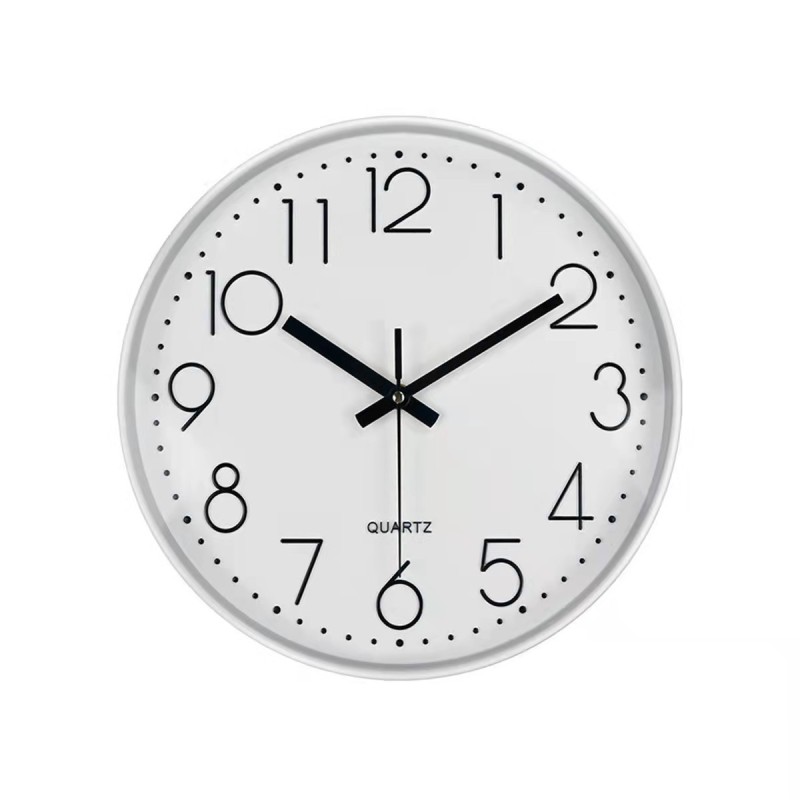 Wall Clock Factory - W104 12 Inch Vintage Quartz Silent Modern