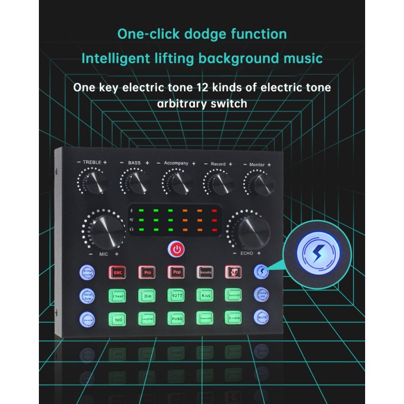 Sound Card Factory - V8 Podcast Karaoke Kit Condenser Microphone