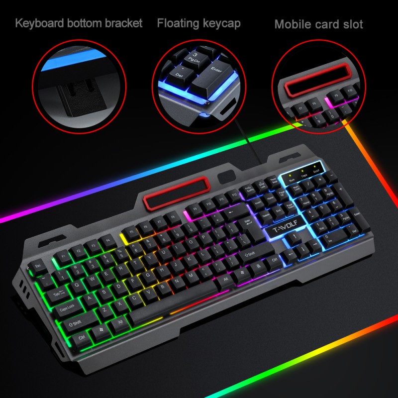 Mechanical Keyboard Factory - T-WOLF T16 LED