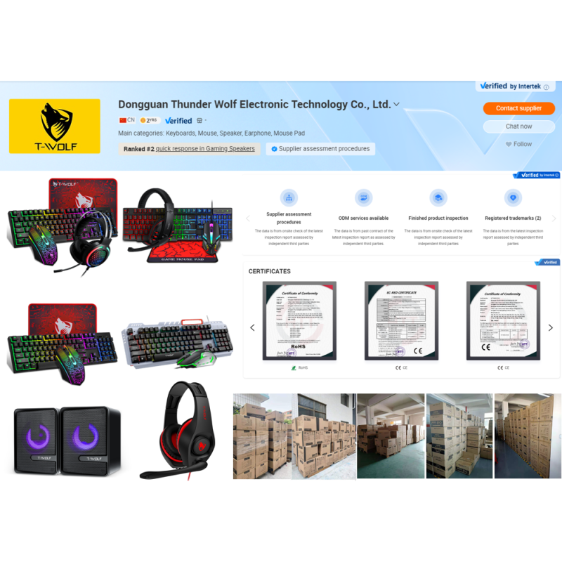 Gaming Combo Manufacturer - Hot Sale TWOLF TF31